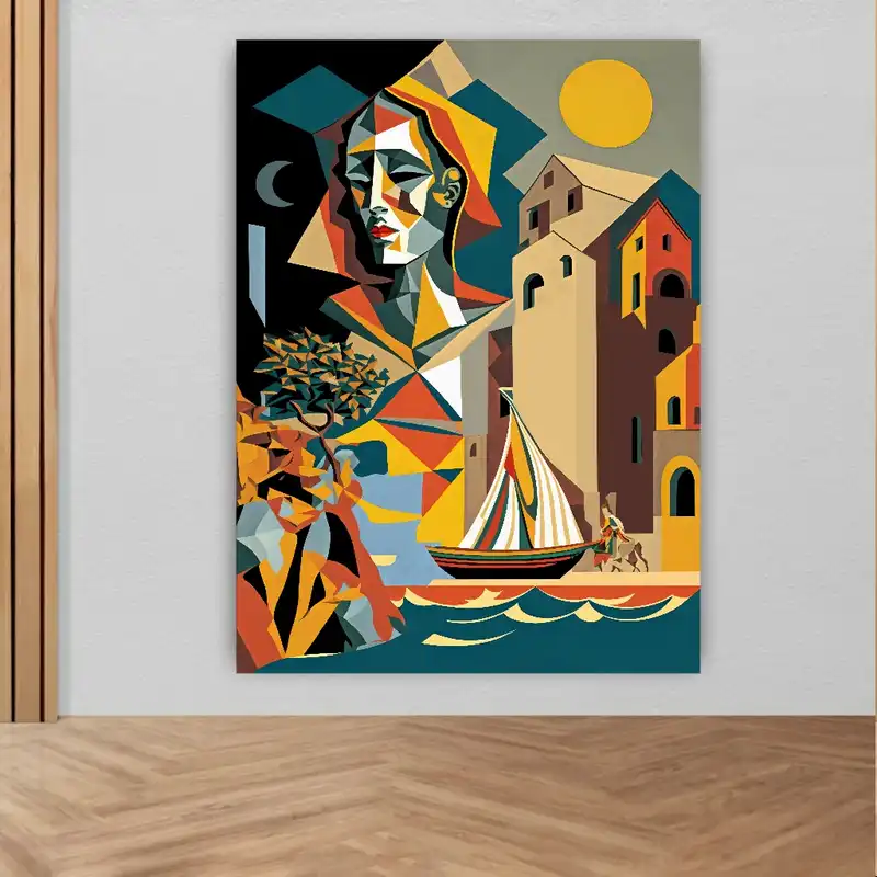 پوستر دیواری طرح کوبیسم مدل مدرن کد d35