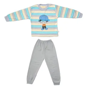 ست سویشرت و شلوار پسرانه مدل تو کرکی راه راه کد ۰۴۹