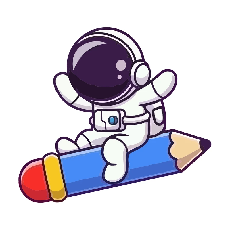 برچسب لپ تاپ پویا مارکت طرح فضانورد درسخون کد 2288