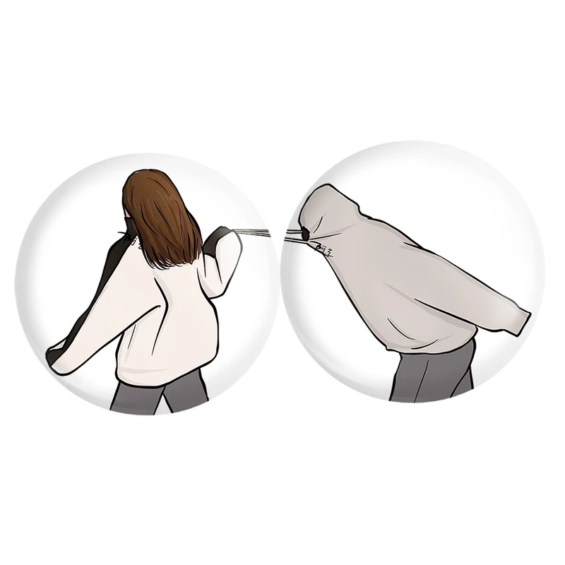 مگنت خندالو مدل عاشقانه Love کد A3 مجموعه 2 عددی