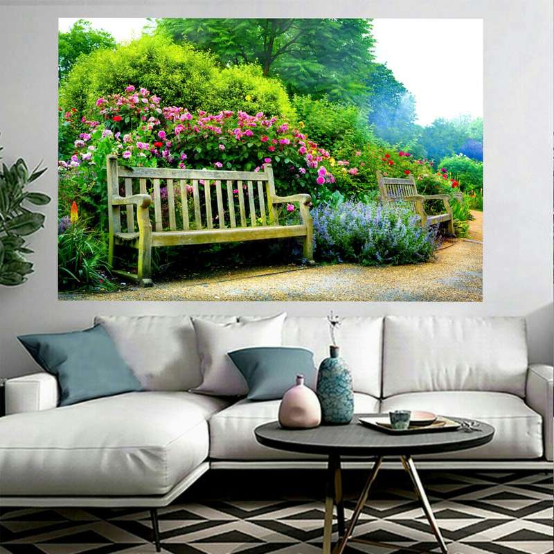 پوستر دیواری طرح طبیعت مدل درختان و گل کد AR1373 پوستر دیواری طرح طبیعت مدل درختان و گل کد AR1373