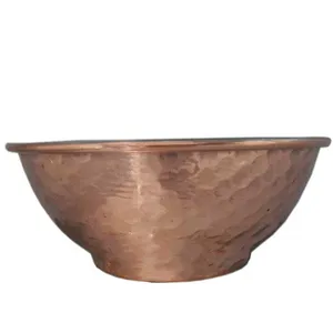کاسه مسی مدل ماست خوری بزرگ کد 002