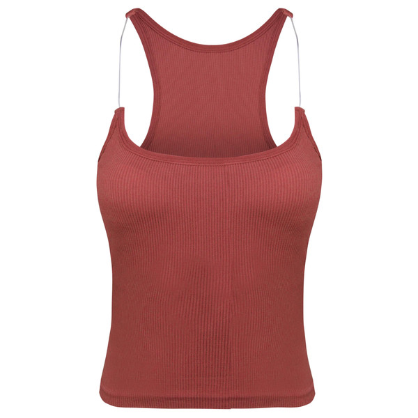 کراپتاپ زنانه ماییلدا مدل بند سیلیکونی پددار کد 4980