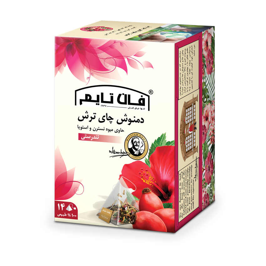 دمنوش گیاهی چای ترش فان تایم بسته 14 عددی