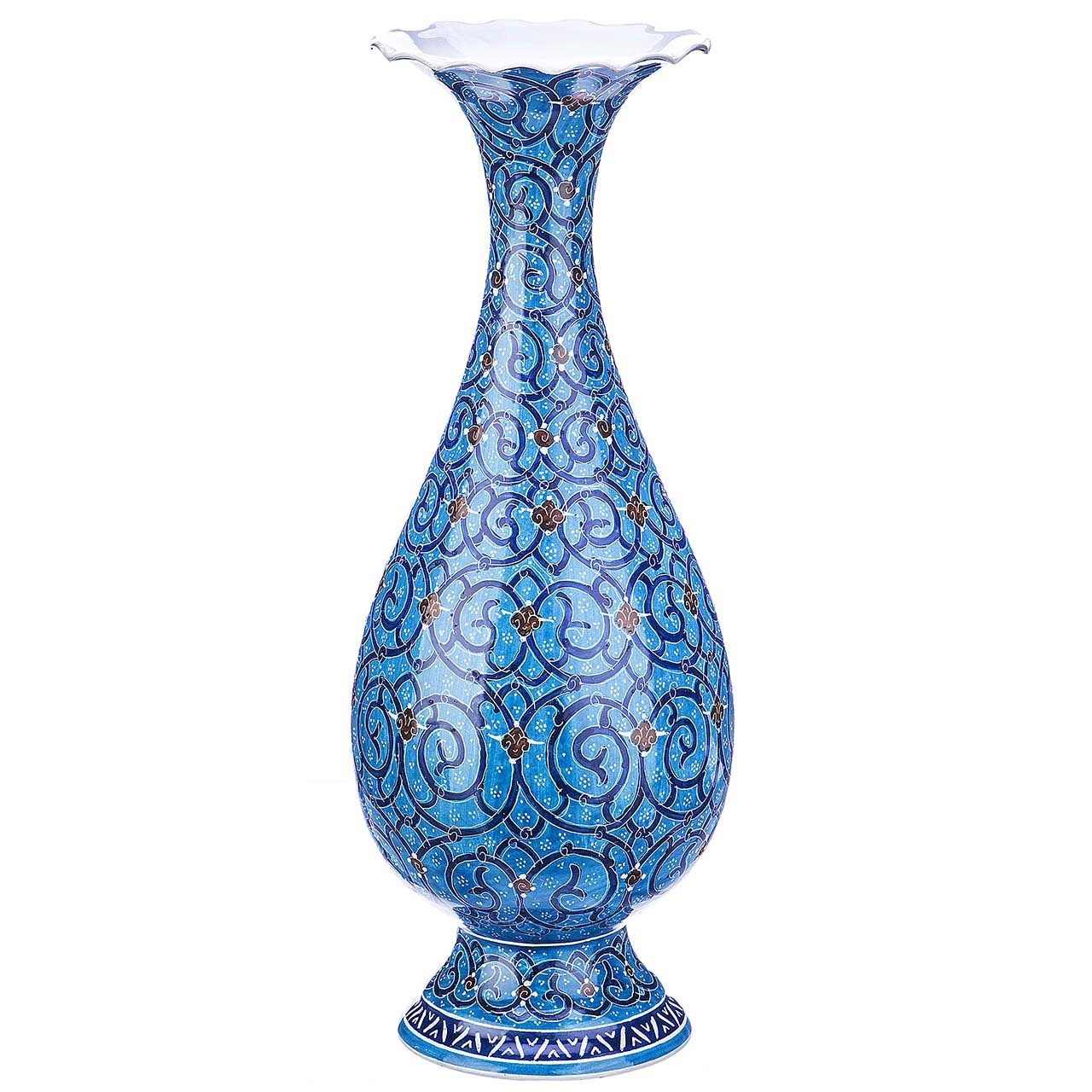 Esmaili Copper Enamel vase in 20 cm of height 