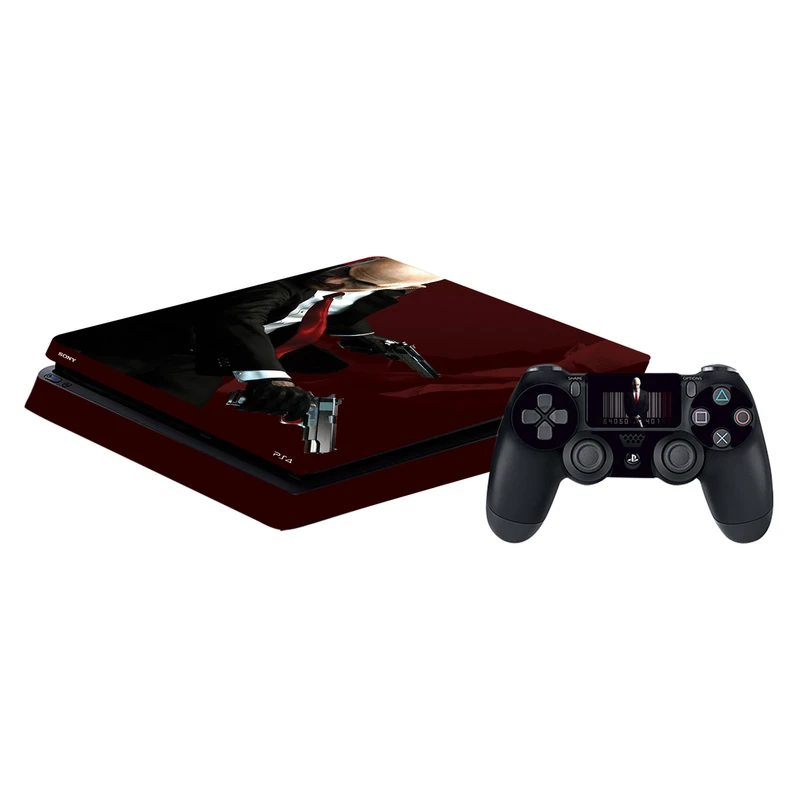 برچسب پلی استیشن 4 اسلیم گراسیپا طرح Hitman