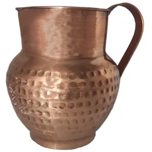 پارچ مسی مدل دوغ خوری کد 002 به همراه یک عدد آویز مدل کلاه