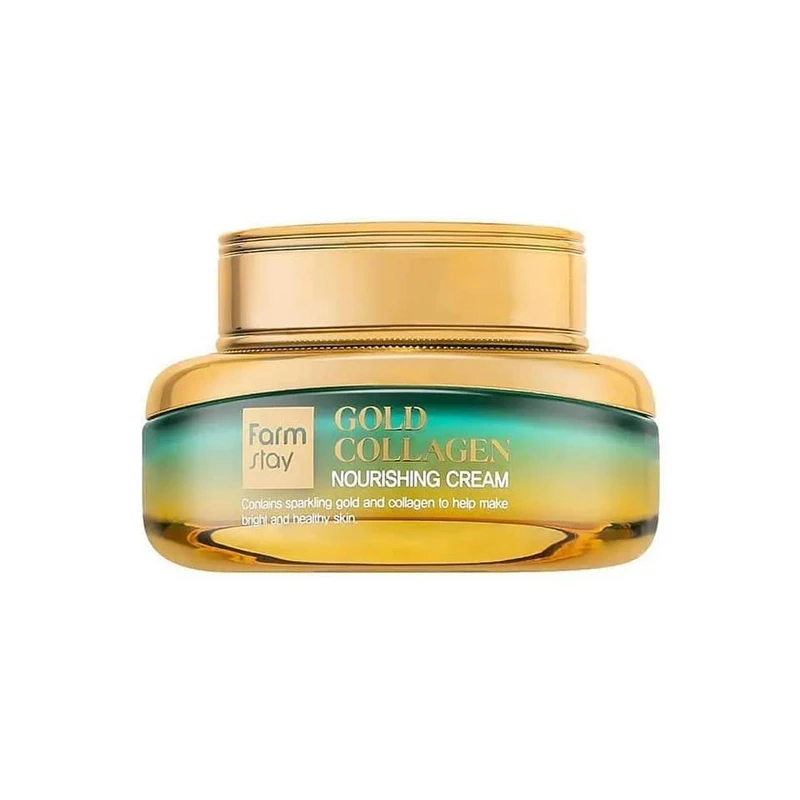 کرم ضد چروک صورت فارم استی مدل Gold Collagen مناسب برای انوع پوست حجم 55 میلی لیتر