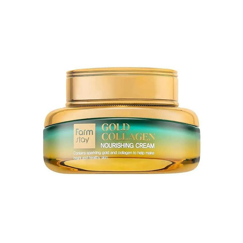 کرم ضد چروک صورت فارم استی مدل Gold Collagen مناسب برای انوع پوست حجم 55 میلی لیتر