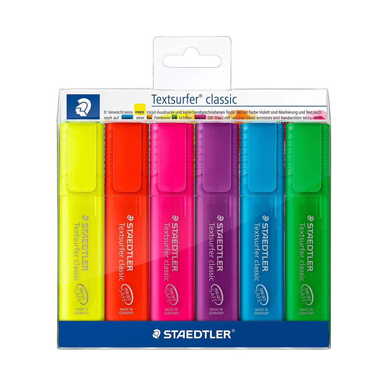 ماژیک علامت زن استدلر مدل Textsurfer classic کد 364P-WP6 بسته 6 عددی