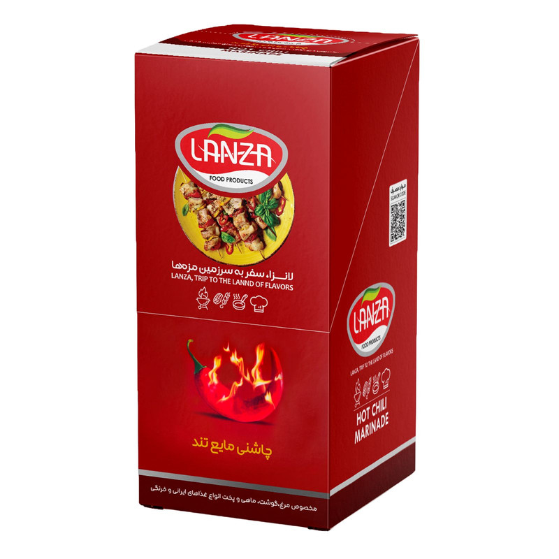 طعم دهنده تند لانزا - 55 گرم بسته 10 عددی