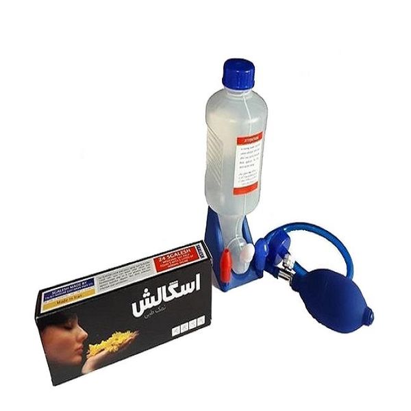 دستگاه شستشوی بینی و سینوس مدل With Pump اسگالش به همراه نمک طبی دستگاه شستشوی بینی و سینوس مدل With Pump اسگالش به همراه نمک طبی