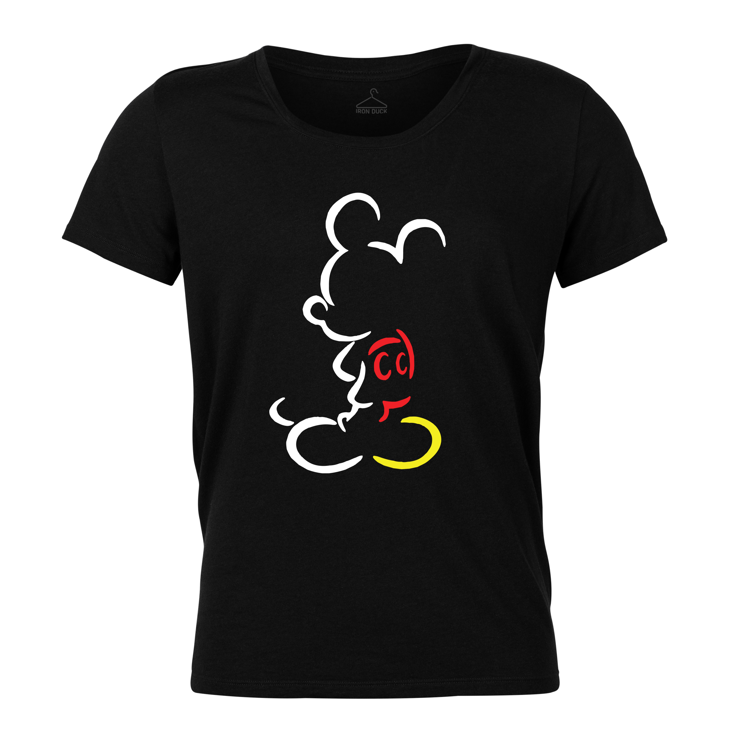 تی شرت آستین کوتاه زنانه آیرون داک طرح Micky Mouse مدل ToSB08