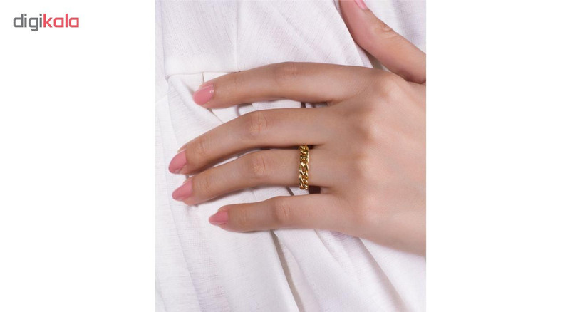 انگشتر طلا 18 عیار گالری مرجان طرح کارتیه مدل 0827