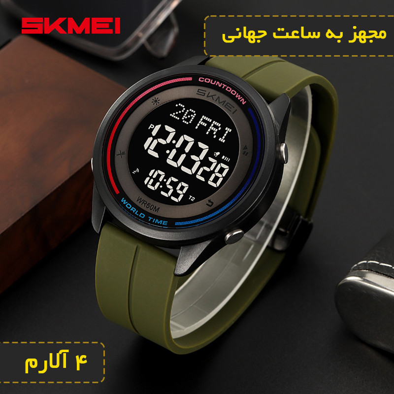 ساعت مچی دیجیتال مردانه اسکمی مدل 2412 AG