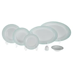 سرویس غذاخوری 28 پارچه چینی زرین ایران سری ایتالیا اف مدل ساکورا درجه یک