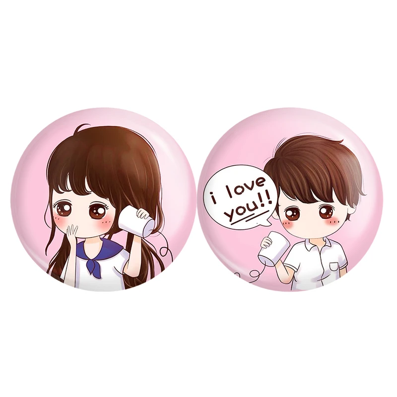 مگنت خندالو مدل عاشقانه Love کد A17 مجموعه 2 عددی