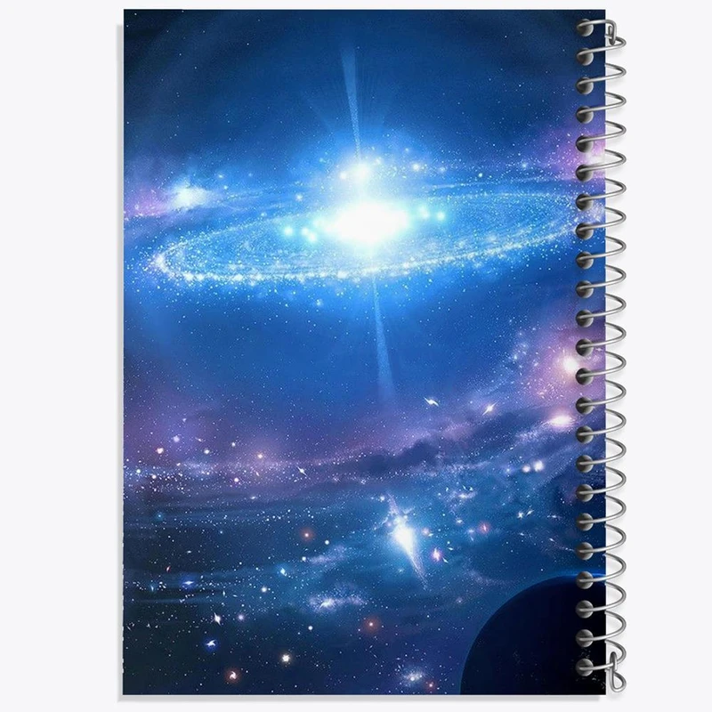 دفتر شطرنجی 50 برگ خندالو طرح کهکشان و سیاره ها کد 25363