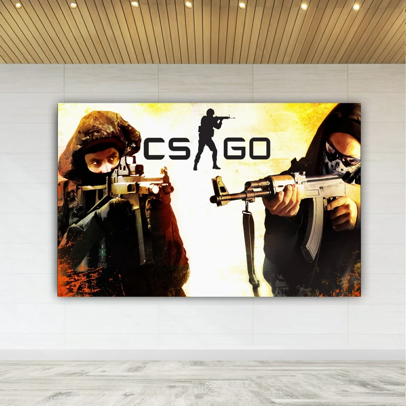 پوستر دیواری طرح گیم Counter Strike مدل SDP1359