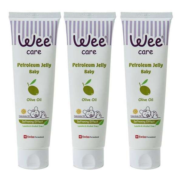 وازلین ژله‌ ای کودک وی کر مدل Olive Oil بسته 3 عددی