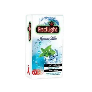 کاندوم ردلایت مدل Japanese Mint بسته 12 عددی