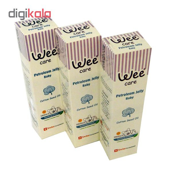 وازلین ژله‌ ای کودک وی کر مدل Cotton Seed Oil بسته 3 عددی