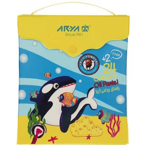 پاستل روغنی 24 + 2 رنگ آریا طرح Orca