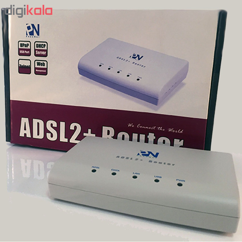 مودم روتر ADSL 2 Plus با سیم و USB فی نت مدل BIG-331TRA
