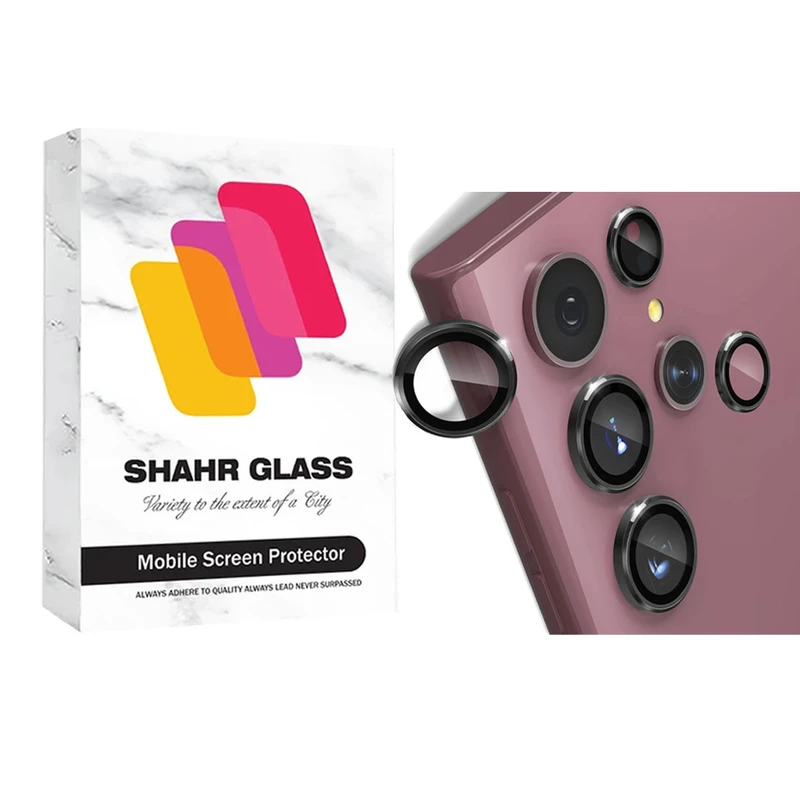 محافظ لنز دوربین شهر گلس مدل RINGSHA مناسب برای گوشی موبایل سامسونگ Galaxy S22 Ultra 5G