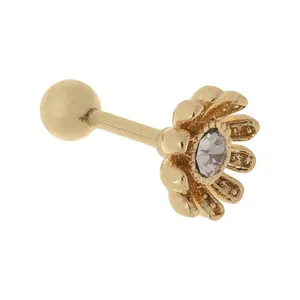 پیرسینگ گوش طرح گل کد 01