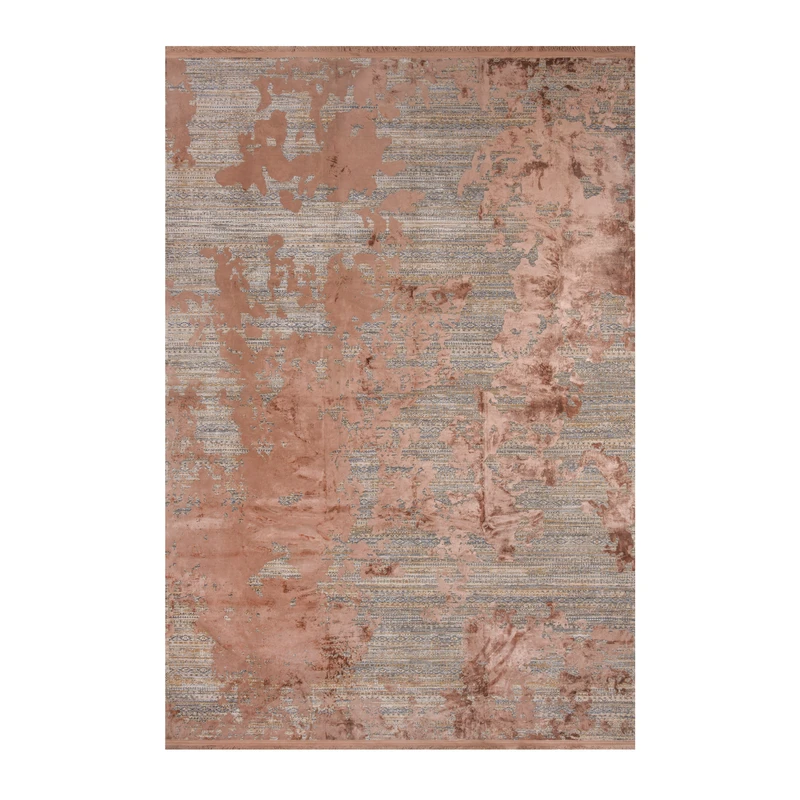 فرش ماشینی بهشتی مدل یونیک کد 8404 زمینه مسی