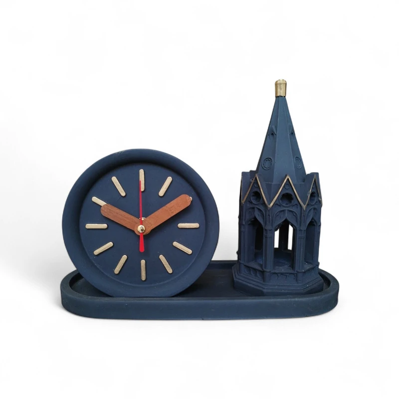 ست جاشمعی و ساعت بتنی مدل ترنم به همراه سینی