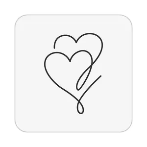 زیر لیوانی کاکتی طرح عاشقانه مدل mp40333