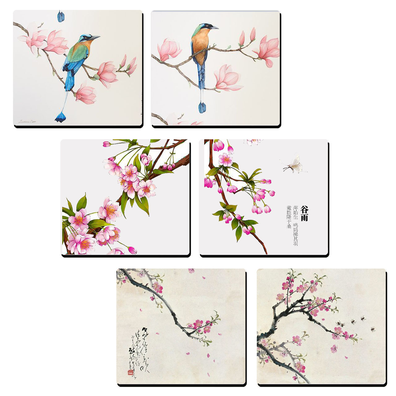 نقد و بررسی زیر لیوانی طرح باغ ژاپنی بسته 6 عددی توسط خریداران