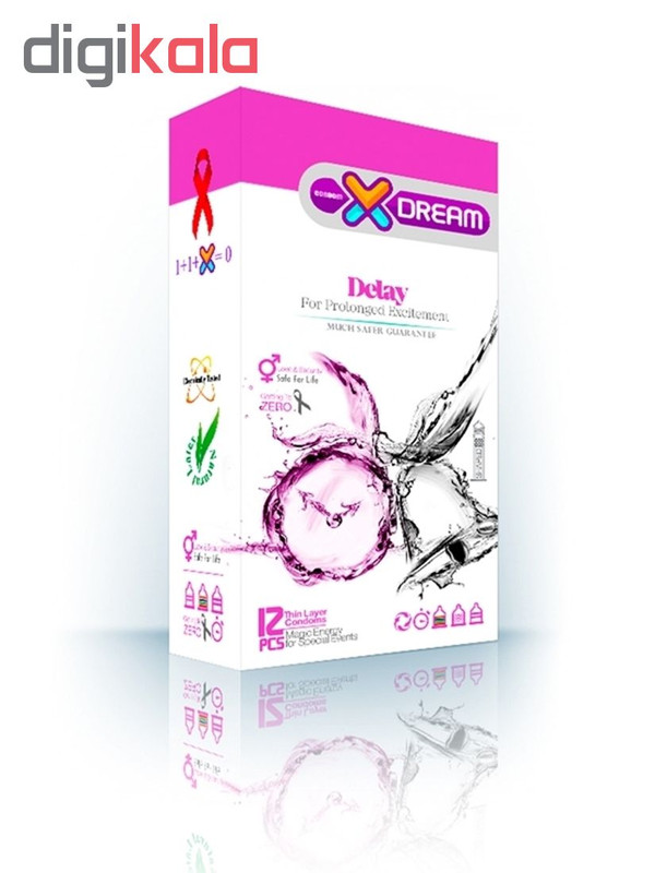 کاندوم ایکس دریم مدل Delay بسته 12 عددی به همراه کاندوم تاخیری کدکس مدل Double Delay بسته 10 عددی کاندوم ایکس دریم مدل Delay بسته 12 عددی به همراه کاندوم تاخیری کدکس مدل Double Delay بسته 10 عددی