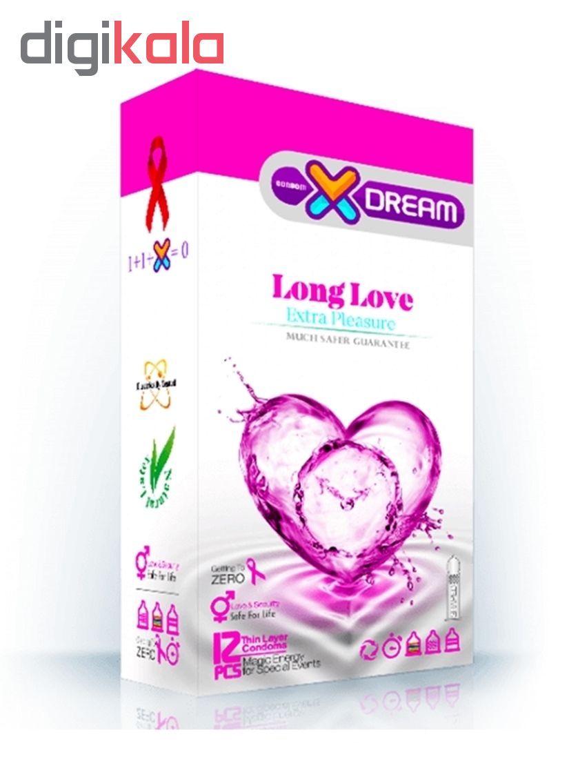 کاندوم ایکس دریم مدل Long Love بسته 12 عددی به همراه کاندوم تاخیری کدکس مدل Double Delay بسته 10 عددی -  - 3