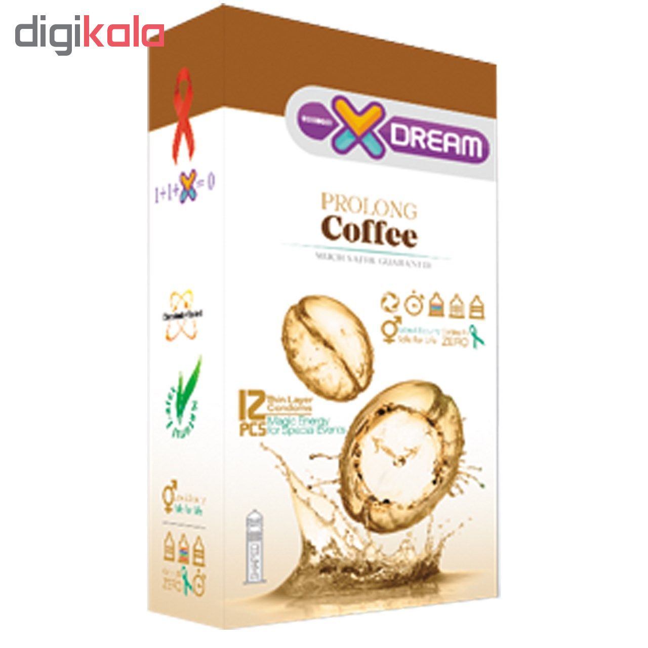 کاندوم ایکس دریم مدل Coffee بسته 12 عددی به همراه کاندوم تاخیری کدکس مدل Double Delay بسته 10 عددی -  - 3