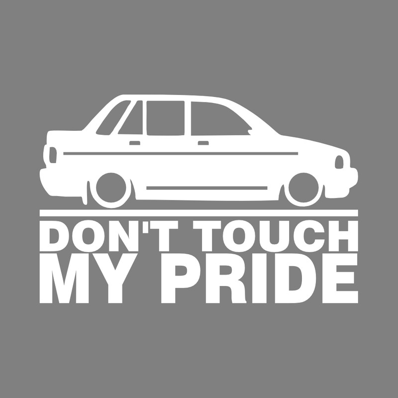 برچسب بدنه خودرو طرح Dont Touch My Pride کد MT-W404 مناسب برای پراید