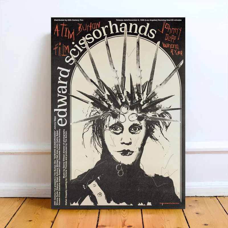 تابلو شاسی گلاک طرح ادوارد دست‌قیچی Edward Scissorhands کد FMO123
