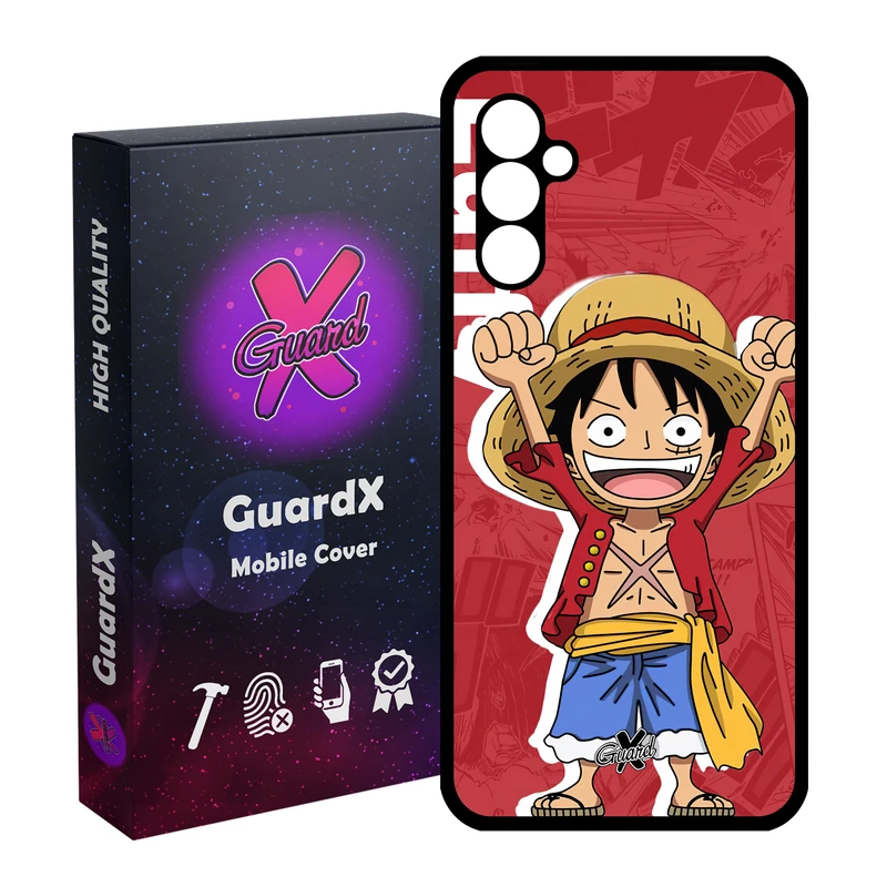 کاور گارد ایکس طرح One Piece Luffy Anime مدل Glass10470 مناسب برای گوشی موبایل سامسونگ Galaxy A24/A24 4G/M34 5G