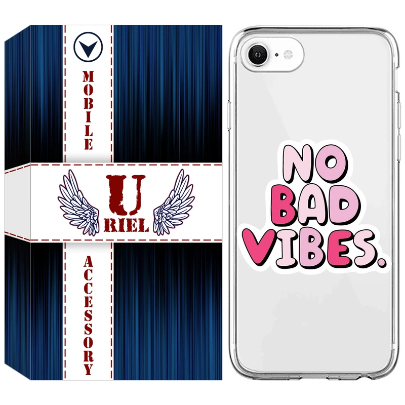 کاور یوریل مدل Clear کد 92 طرح انرژی مثبت مناسب برای گوشی موبایل اپل iPhone 7 / 8 / SE 2020 / SE 2022