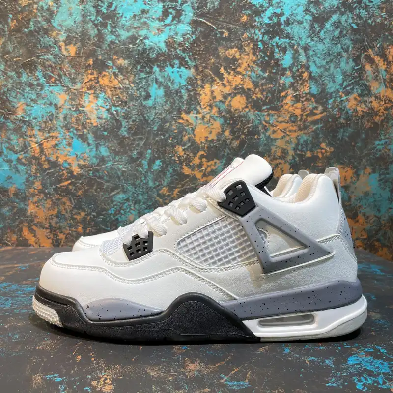 کفش بسکتبال مدل   AJ 4 WHBKGRY-120005052