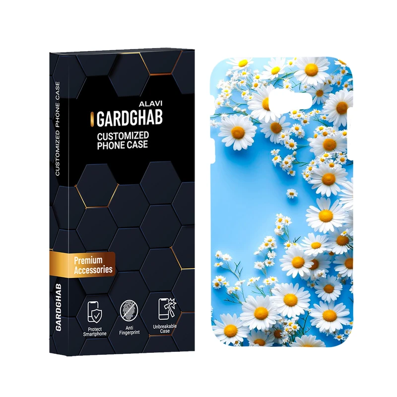 کاور گارد قاب علوی مدل گل مناسب برای گوشی موبایل سامسونگ Galaxy A720 / A7 2017