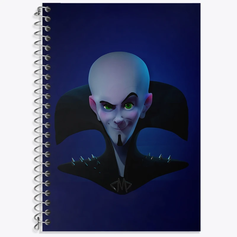 دفتر زبان 50 برگ خندالو مدل دو خط طرح مگامایند کد F2038