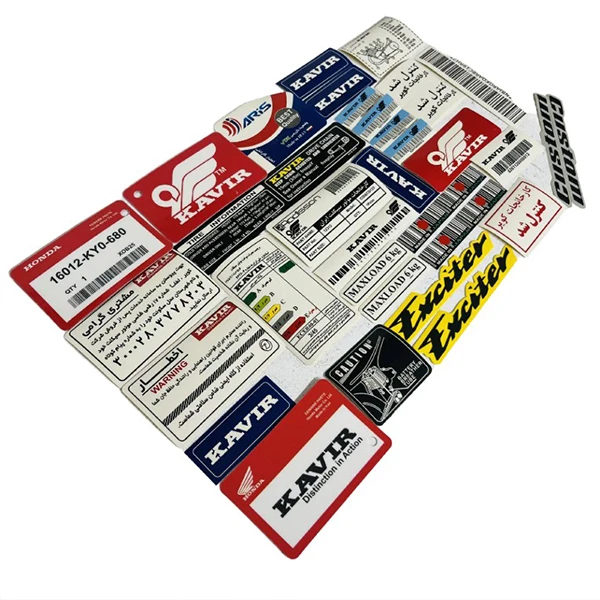 برچسب باک و بدنه موتور سیکلت وارون مدل A-141-KVIR مناسب برای هوندا بسته 18 عددی