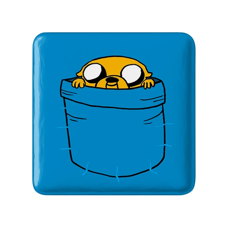 مگنت خندالو طرح جیک وقت ماجراجویی Adventure Time  مدل مربعی کد 20836