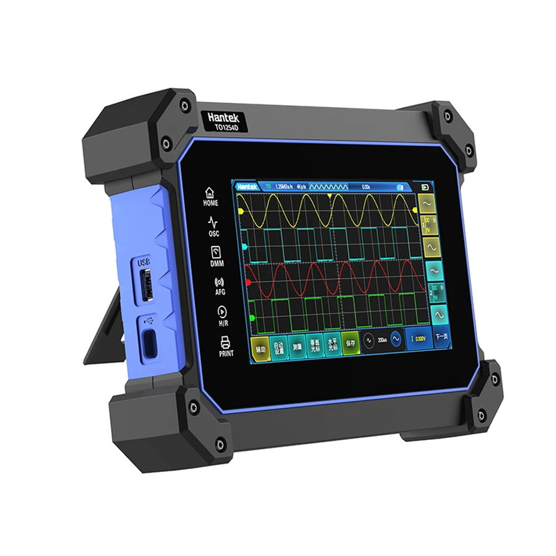 اسیلوسکوپ پرتابل هان تک مدل TO1204D رنج 200 مگاهرتز چهارکاناله