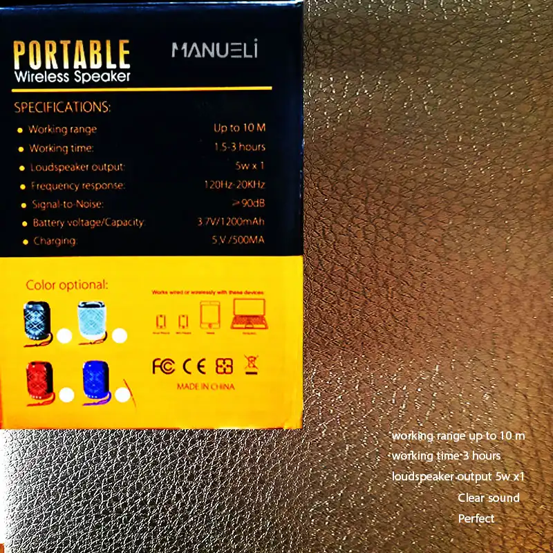 اسپیکر بلوتوثی مانوئلی مدل xb کد 9022