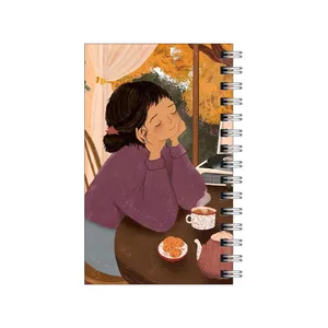 دفترچه یادداشت مدل to do list طرح چای در عصر پاییزی کد 2401066