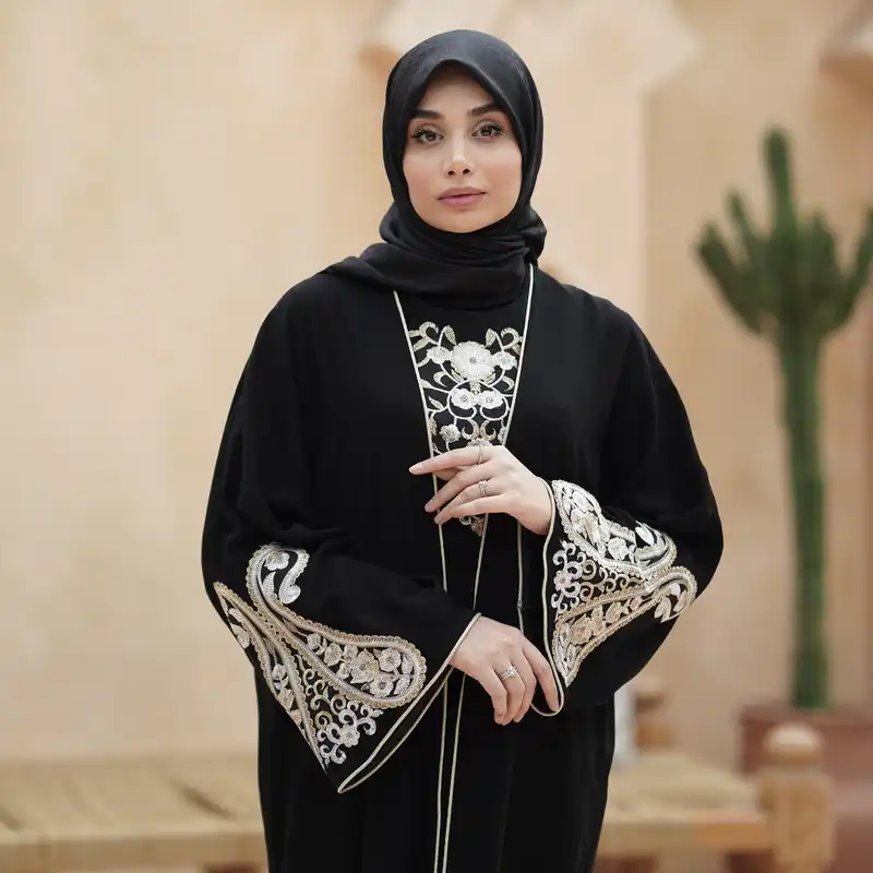 مانتو زنانه مدل عبایی مجلسی کد301